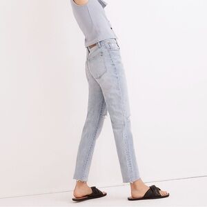 Madewell The Distressed High Rise Slim Boyjean